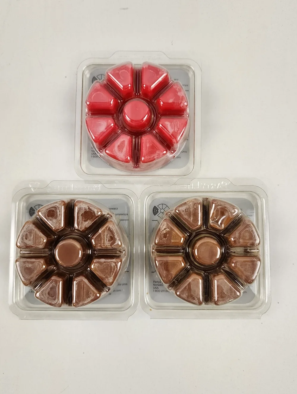 PartyLite After Dark Amber Suede & Apple Velour Scent Melts (3) Pack Bundle - Picture 1 of 5